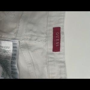 Guess white sorts high rise size 11